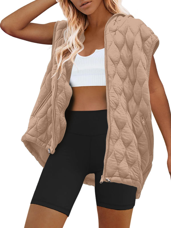 Women's Hooded Quilted Down Puffer Vest (Buy 2 Free Shipping)